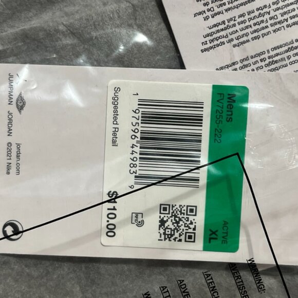 New with Tags Nike Jordan Essentials Chicago Men's Trousers in Medium Olive - Picture 6 of 6